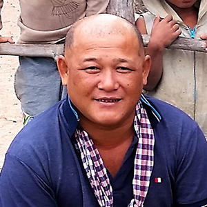 Our leader and hero in Cambodia, Mr Hoem Social Cycles cycling tour in Cambodia and Vietnam
