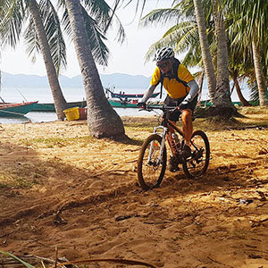 Cycling through Kep Cambodia on the Social Cycles Vietnam cycling tour