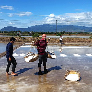 Salt fields in Kampot with Social Cycles cycling tour