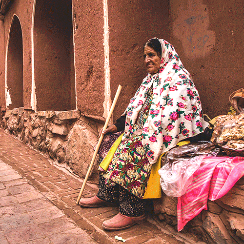 Abyaneh village in Iran, as part of the Social Cycles adventure holiday