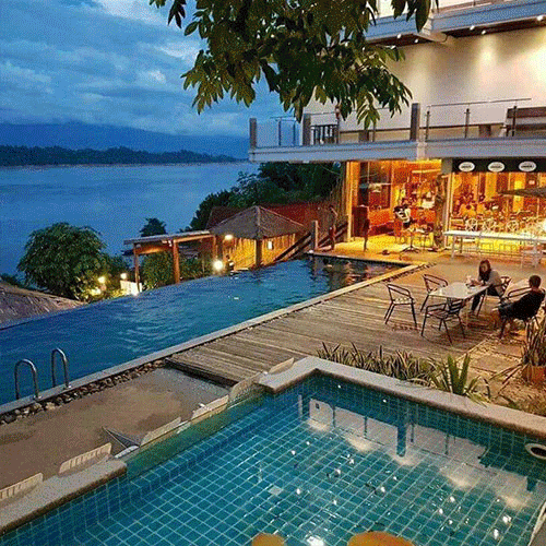 Variety of hotels in the Social Cycles Laos adventure holiday