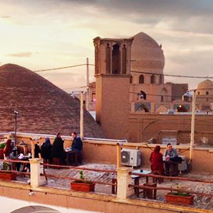 Rooftop cafe in Kashan