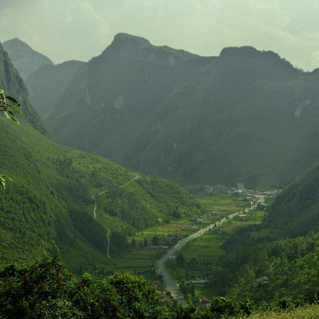 Roads to cycle in Laos